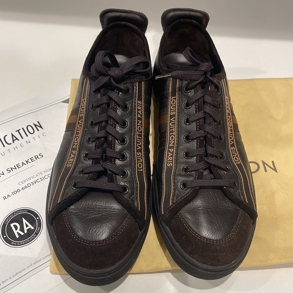 ⭐️Louis Vuitton Men’s Black Leather & Suede
Cosmos Sneakers-Barely Worn! 6 UK - Picture 1 of 15